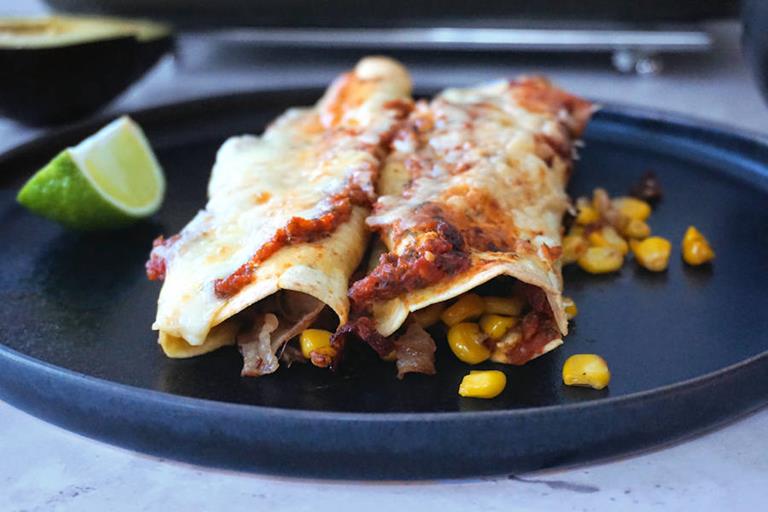 Bacon And Sweetcorn Enchiladas Recipe Cuisine Fiend